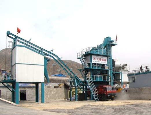 32T Hot Aggregate Bin Timken Bearing Asphalt Drum Mixer Plant , Fixed Bitumen Processing Plant