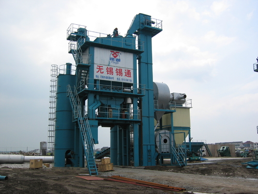 Road Pavement 120t / H Asphalt Drum Mix Plant Five Cold Feeders With Two Wall Vibrator
