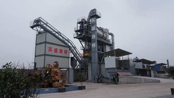 220T Finished Bin Hot Mix Asphalt Plant Frequency Converting Control Energy Saving Feature