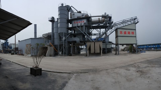 220T Finished Bin Hot Mix Asphalt Plant Frequency Converting Control Energy Saving Feature