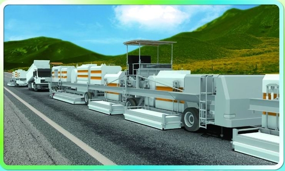 Hot In Place Asphalt Recycling Equipment , Road Paving Machine With ±5% Regenerant Adding Deviation